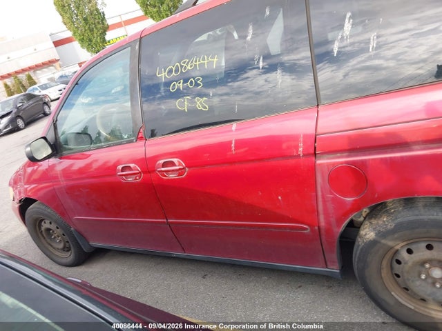 40086444 :رقم المزاد ، 2HKRL18672H000368 vin ، 2002 Honda Odyssey Ex مزاد بيع