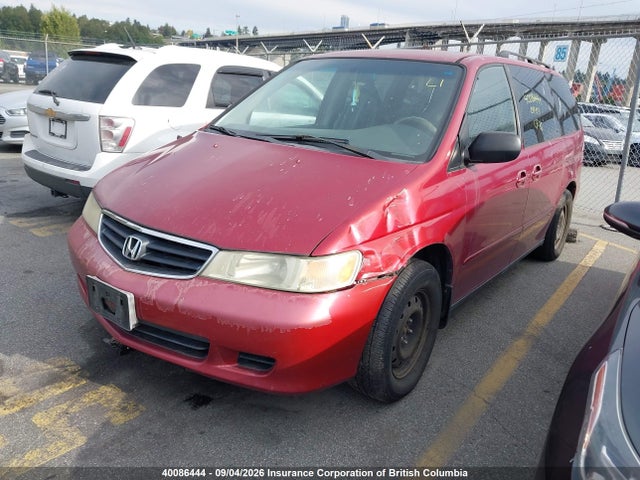 40086444 :رقم المزاد ، 2HKRL18672H000368 vin ، 2002 Honda Odyssey Ex مزاد بيع