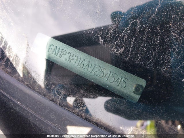 40085809 :رقم المزاد ، 1FAHP3FN6AW254545 vin ، 2010 Ford Focus Se مزاد بيع