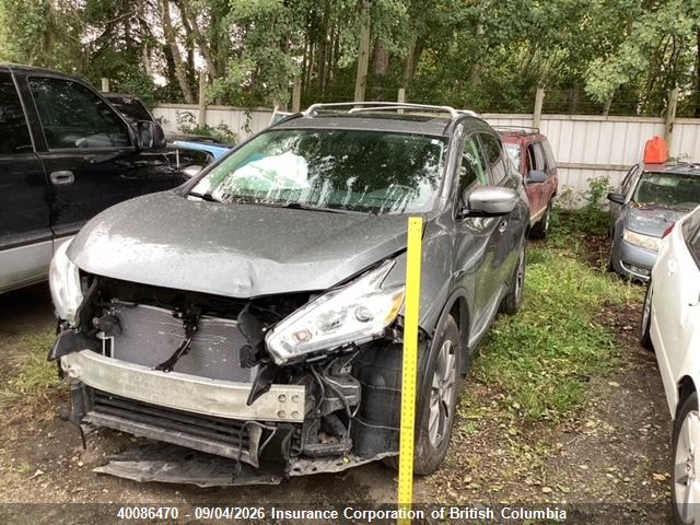 Auction sale of the 2016 Nissan Murano S/sl/sv/platinum, vin: 5N1AZ2MG8GN113555, lot number: 40086470