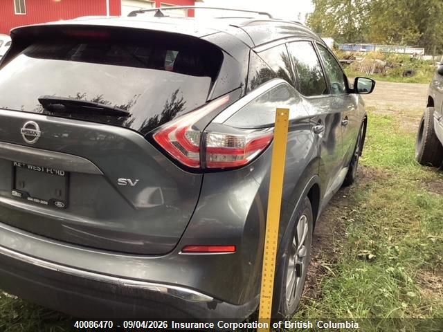 5N1AZ2MG8GN113555 Nissan Murano S/sl/sv/platinum