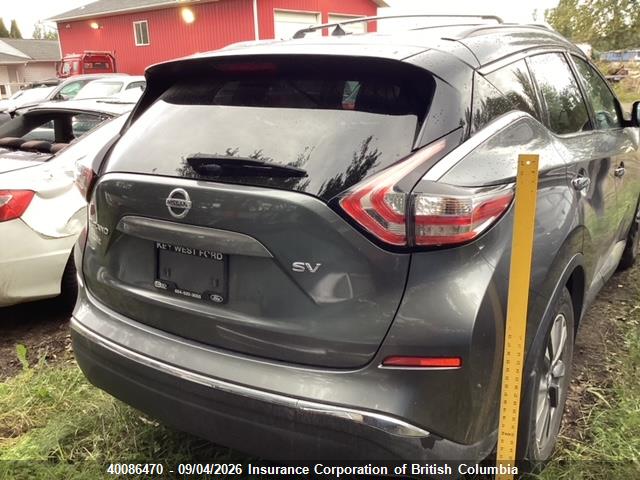Auction sale of the 2016 Nissan Murano S/sl/sv/platinum, vin: 5N1AZ2MG8GN113555, lot number: 40086470