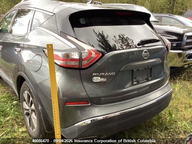 Auction sale of the 2016 Nissan Murano S/sl/sv/platinum, vin: 5N1AZ2MG8GN113555, lot number: 40086470