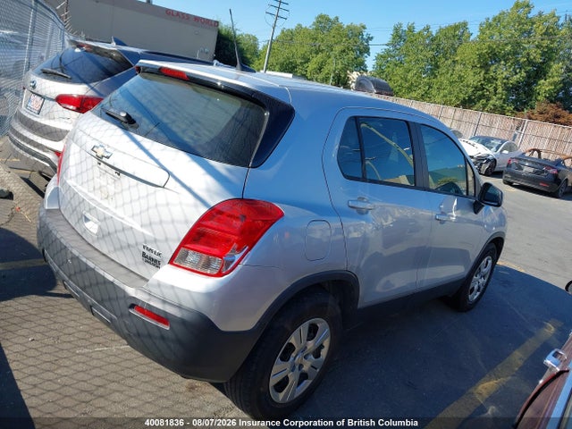 2014 Chevrolet Trax Ls მანქანა იყიდება აუქციონზე, vin: 3GNCJKEB2EL195147, აუქციონის ნომერი: 40081836