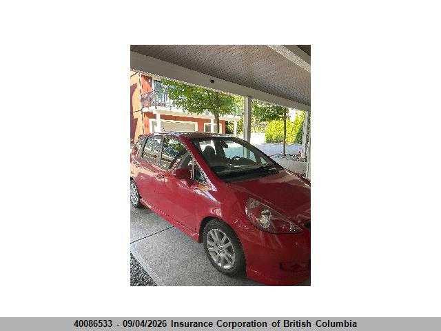 40086533 :رقم المزاد ، JHMGD386X7S820354 vin ، 2007 Honda Fit مزاد بيع