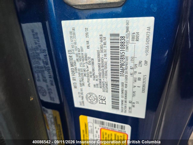 Ford MUSTANG GT 2022 1FA6P8CF8N5108838 Image 29