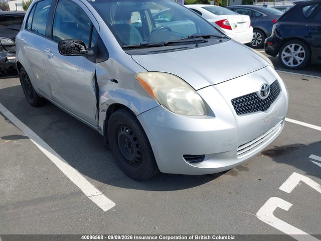 40086568 :رقم المزاد ، JTDKT923875049813 vin ، 2007 Toyota Yaris مزاد بيع