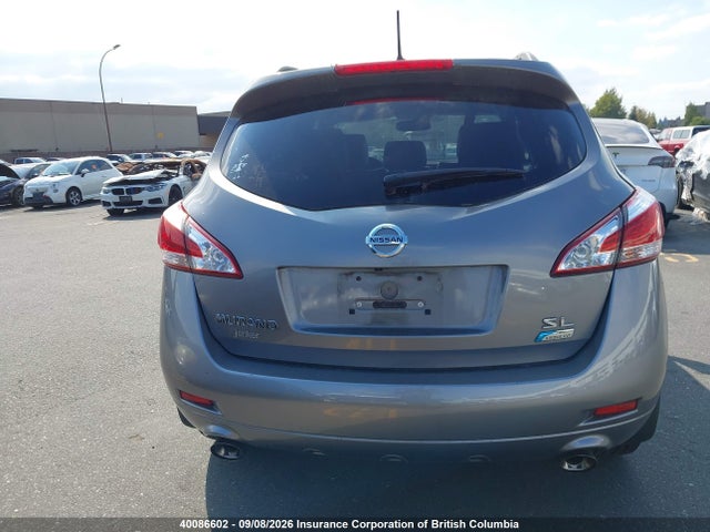 2012 Nissan Murano Sl მანქანა იყიდება აუქციონზე, vin: JN8AZ1MW7CW217517, აუქციონის ნომერი: 40086602