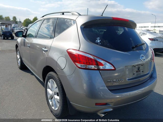 2012 Nissan Murano Sl მანქანა იყიდება აუქციონზე, vin: JN8AZ1MW7CW217517, აუქციონის ნომერი: 40086602