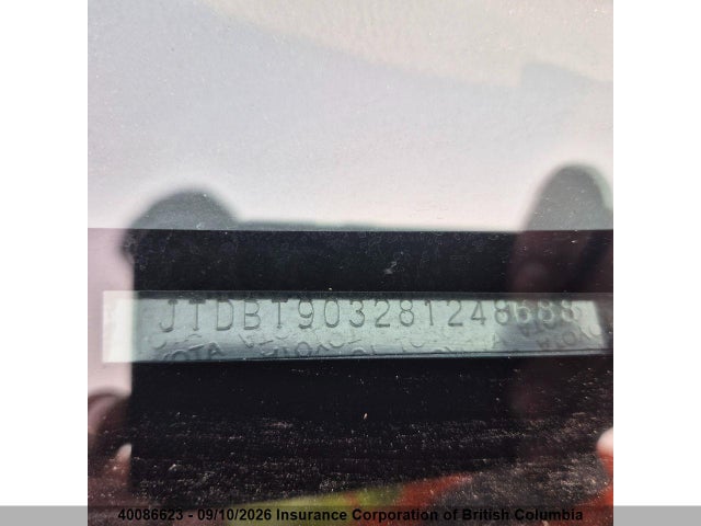 40086623 :رقم المزاد ، JTDBT903281248688 vin ، 2008 Toyota Yaris مزاد بيع