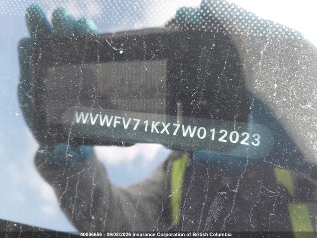 Продажа на аукционе авто 2007 Volkswagen Gti, vin: WVWFV71KX7W012023, номер лота: 40086656