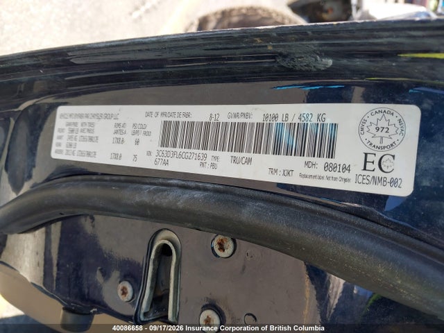 Продаж на аукціоні авто 2012 Dodge Ram 3500 Longhorn, vin: 3C63D3FL6CG271639, номер лоту: 40086658