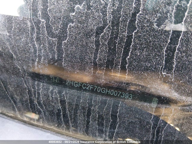 2HGFC2F70GH007393 Honda CIVIC EX