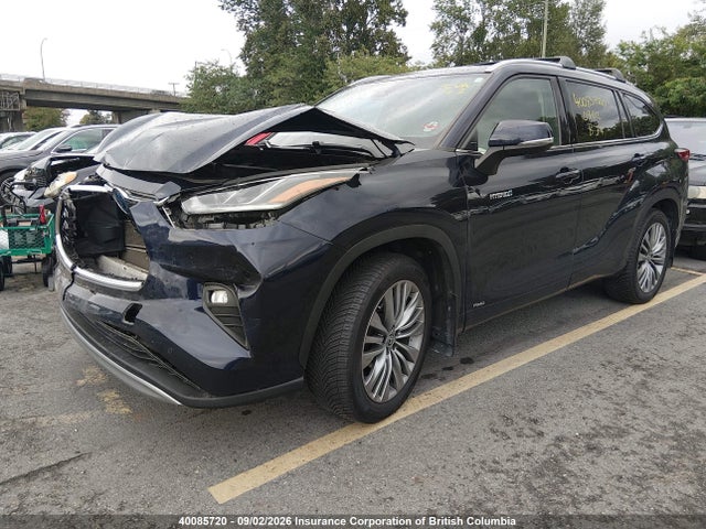 2021 Toyota Highlander Hybrid Platinum მანქანა იყიდება აუქციონზე, vin: 5TDEBRCH6MS068392, აუქციონის ნომერი: 40085720