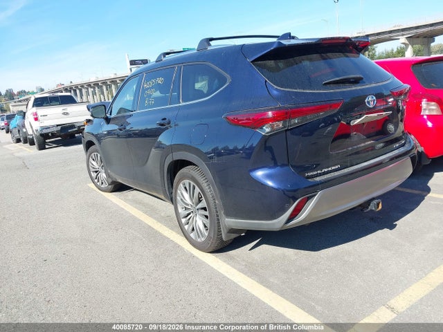 2021 Toyota Highlander Hybrid Platinum მანქანა იყიდება აუქციონზე, vin: 5TDEBRCH6MS068392, აუქციონის ნომერი: 40085720