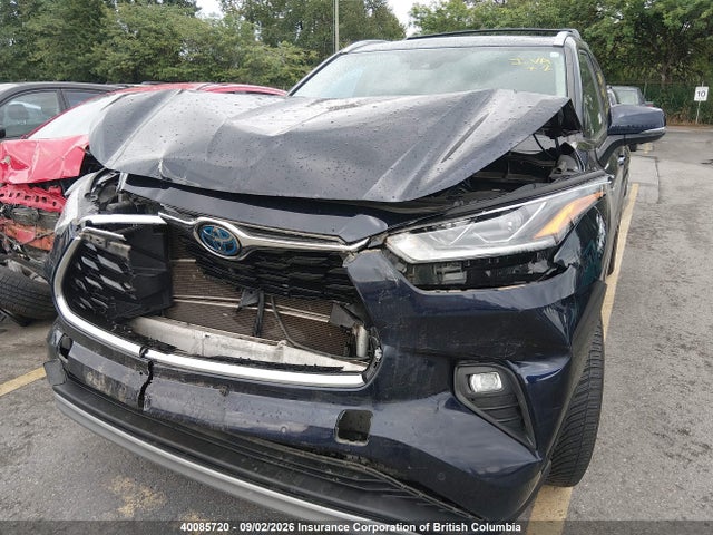 2021 Toyota Highlander Hybrid Platinum მანქანა იყიდება აუქციონზე, vin: 5TDEBRCH6MS068392, აუქციონის ნომერი: 40085720