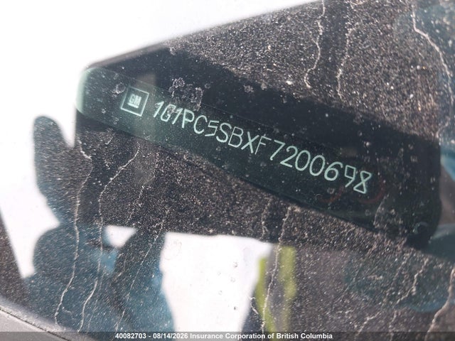 40082703 :رقم المزاد ، 1G1PC5SBXF7200698 vin ، 2015 Chevrolet Cruze Lt مزاد بيع