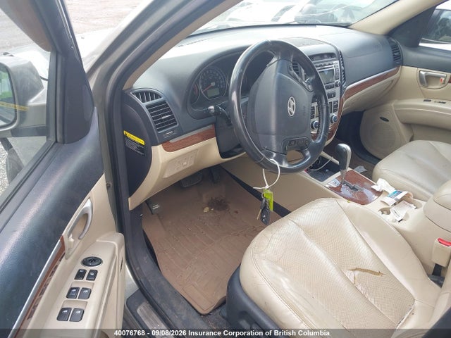 40076768 :رقم المزاد ، 5NMSH73EX9H256421 vin ، 2009 Hyundai Santa Fe Se/limited مزاد بيع
