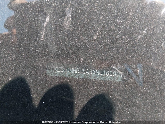 40082430 :رقم المزاد ، KMHRB8A3XNU165901 vin ، 2022 Hyundai Venue Se مزاد بيع