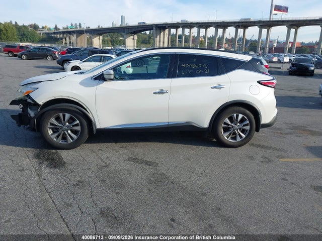 2017 Nissan Murano S/sl/sv/platinum მანქანა იყიდება აუქციონზე, vin: 5N1AZ2MG6HN110350, აუქციონის ნომერი: 40086713