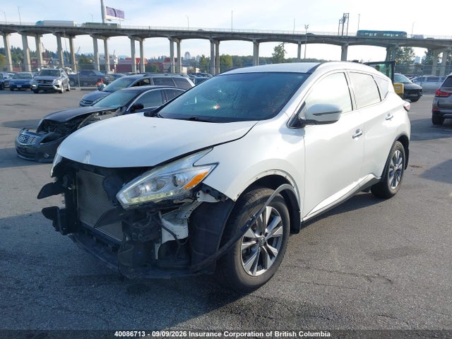 2017 Nissan Murano S/sl/sv/platinum მანქანა იყიდება აუქციონზე, vin: 5N1AZ2MG6HN110350, აუქციონის ნომერი: 40086713