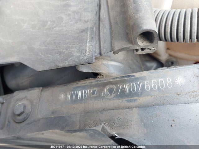 40081947 :رقم المزاد ، WVWBR71K27W076608 vin ، 2007 Volkswagen Rabbit مزاد بيع
