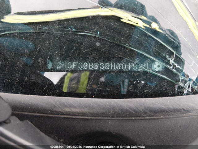 Aukcja sprzedaży 2013 Honda Civic Lx, vin: 2HGFG3B53DH001520, numer aukcji: 40086564