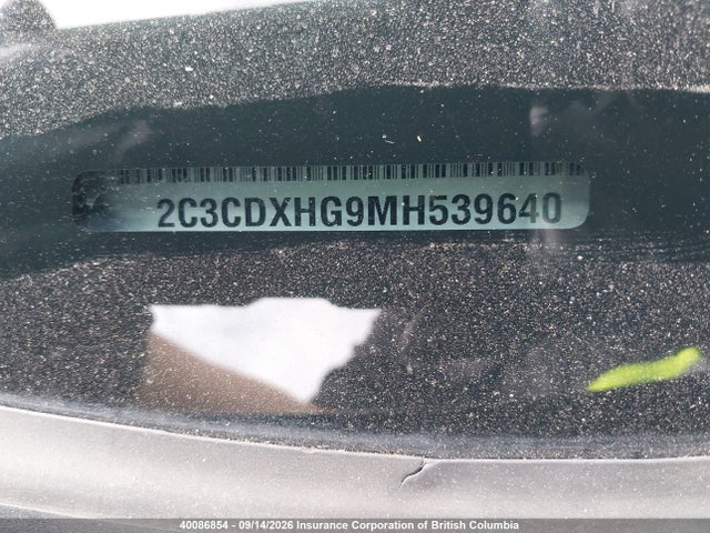 Auction sale of the 2021 Dodge Charger Gt, vin: 2C3CDXHG9MH539640, lot number: 40086854