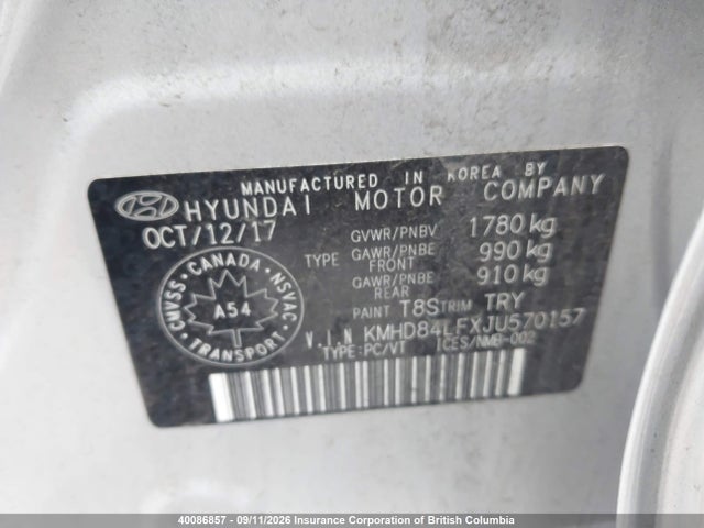 Продаж на аукціоні авто 2018 Hyundai Elantra Sel/value/limited, vin: KMHD84LFXJU570157, номер лоту: 40086857