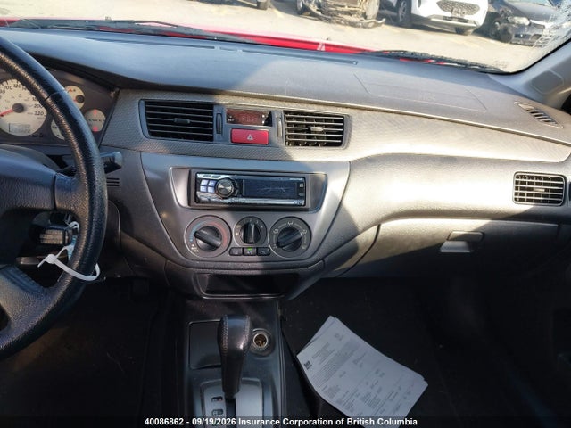 2005 Mitsubishi Lancer Ralliart მანქანა იყიდება აუქციონზე, vin: JA3AJ66F25U604146, აუქციონის ნომერი: 40086862