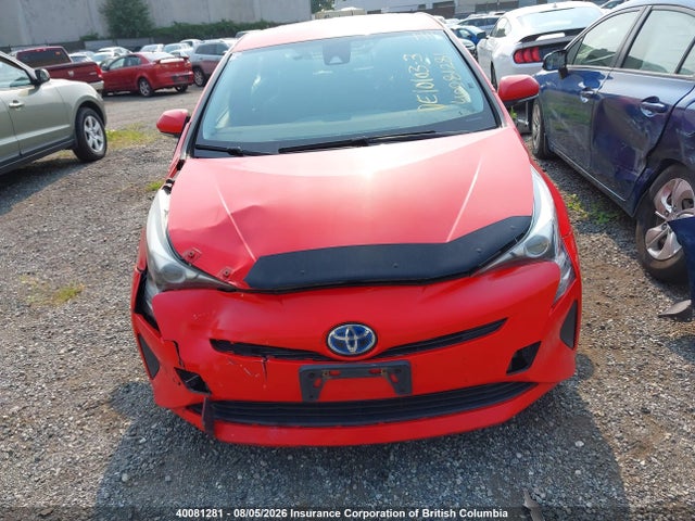 40081281 :رقم المزاد ، JTDKBRFU0G3022333 vin ، 2016 Toyota Prius مزاد بيع