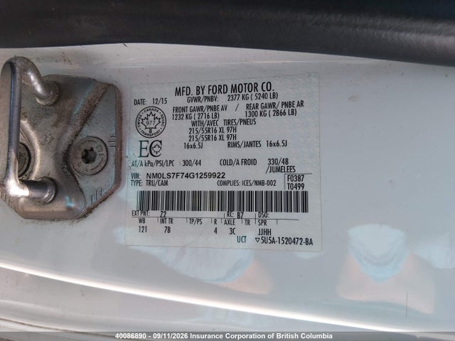 Ford Transit Connect Xlt 2016 NM0LS7F74G1259922 Image 9