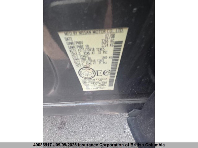 2008 Nissan Titan მანქანა იყიდება აუქციონზე, vin: 1N6AA07CX8N355612, აუქციონის ნომერი: 40086917