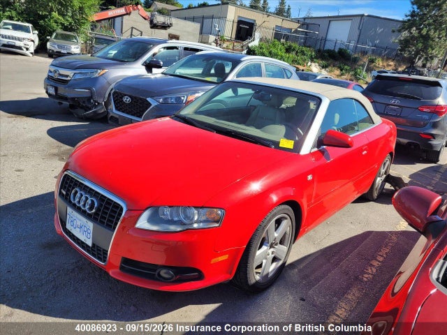 40086923 :رقم المزاد ، WAUEH48H07K022933 vin ، 2007 Audi A4 مزاد بيع
