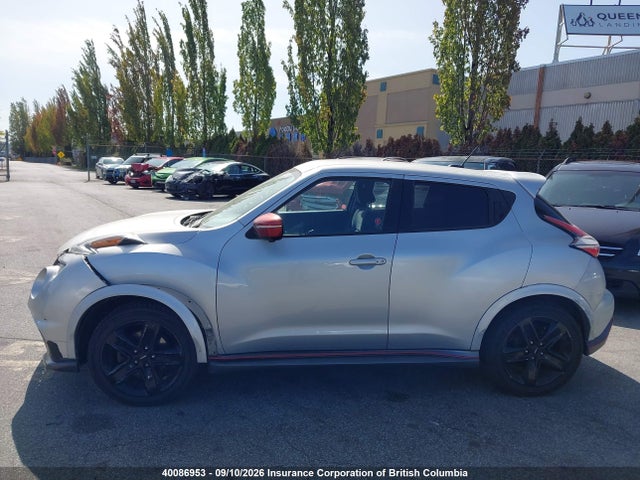 2016 Nissan Juke მანქანა იყიდება აუქციონზე, vin: JN8AF5MV7GT653833, აუქციონის ნომერი: 40086953