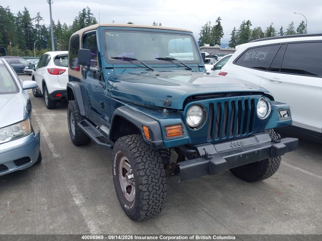 1998 Jeep Tj მანქანა იყიდება აუქციონზე, vin: 1J4FY29P4WP779380, აუქციონის ნომერი: 40086969