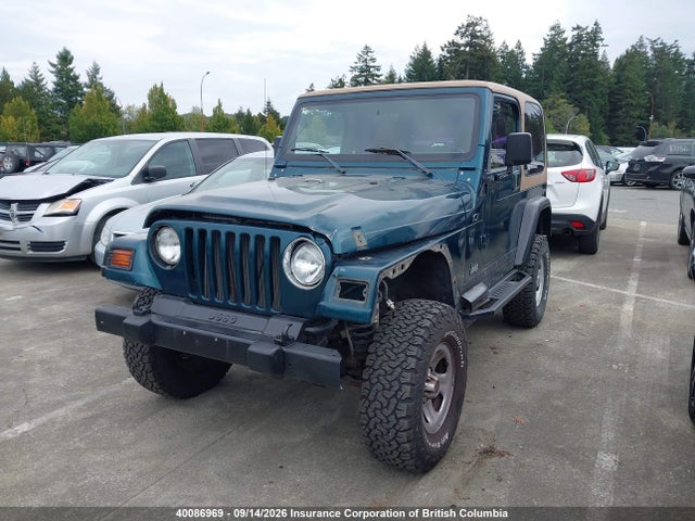 1998 Jeep Tj მანქანა იყიდება აუქციონზე, vin: 1J4FY29P4WP779380, აუქციონის ნომერი: 40086969