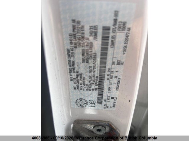 Продажа на аукционе авто 2013 Ford Escape Sel, vin: 1FMCU9H97DUA05893, номер лота: 40086986