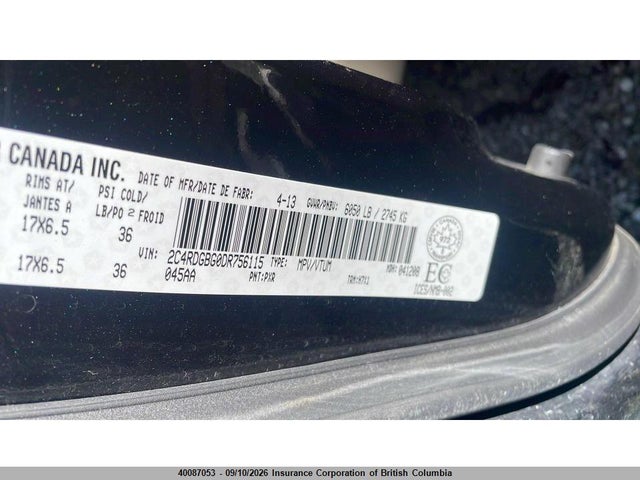 Продаж на аукціоні авто 2013 Dodge Grand Caravan Se, vin: 2C4RDGBG0DR756115, номер лоту: 40087053