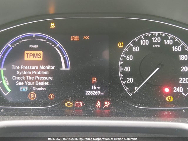 Aukcja sprzedaży 2020 Honda Accord Hybrid Touring, vin: 1HGCV3F99LA800222, numer aukcji: 40087062