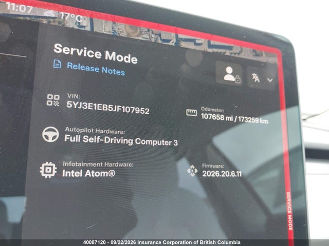Продаж на аукціоні авто 2018 Tesla Model 3 Long Range/performance, vin: 5YJ3E1EB5JF107952, номер лоту: 40087120