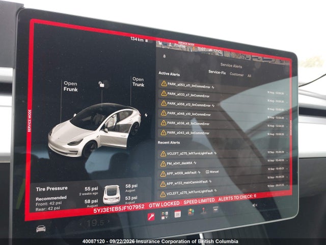 Продаж на аукціоні авто 2018 Tesla Model 3 Long Range/performance, vin: 5YJ3E1EB5JF107952, номер лоту: 40087120