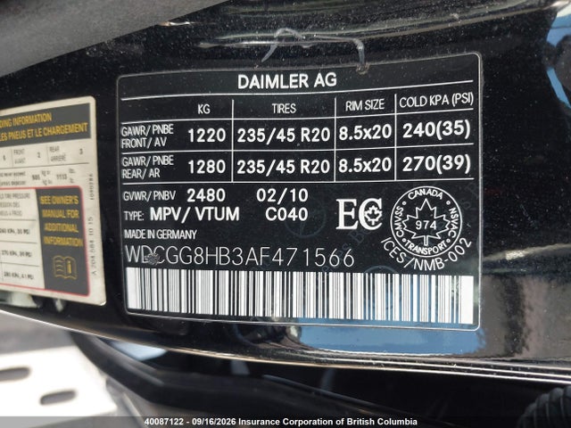 Aukcja sprzedaży 2010 Mercedes-benz Glk 350 4matic, vin: WDCGG8HB3AF471566, numer aukcji: 40087122