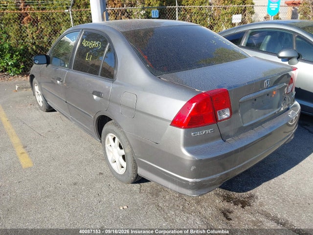 Продажа на аукционе авто 2005 Honda Civic, vin: 2HGES16355H001110, номер лота: 40087153