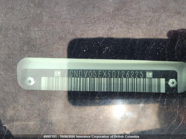Продажа на аукционе авто 2005 Chevrolet Venture, vin: 1GNDV03EX5D126223, номер лота: 40087193