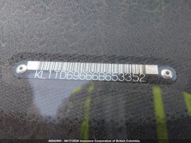 40082900 :رقم المزاد ، KL1TD69666B653352 vin ، 2006 Chevrolet Aveo Ls مزاد بيع
