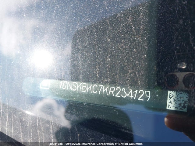 1GNSKBKC7KR234129 Chevrolet Tahoe K1500 Lt