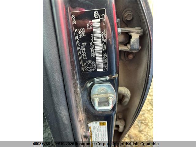 40087266 :رقم المزاد ، JTDBT923591297673 vin ، 2009 Toyota Yaris مزاد بيع