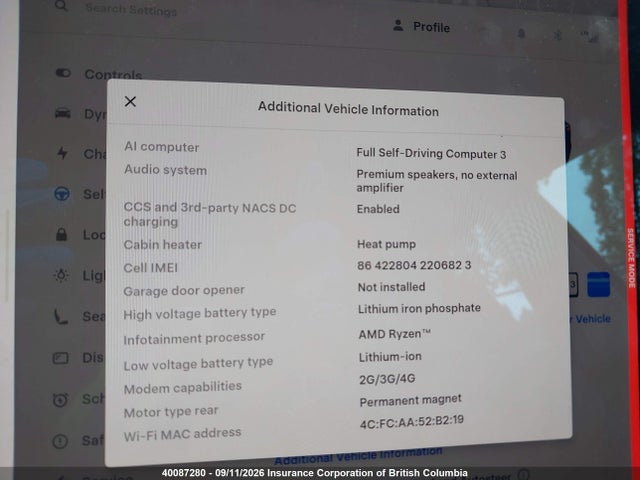 2022 Tesla Model 3 მანქანა იყიდება აუქციონზე, vin: 5YJ3E1EA1NF208080, აუქციონის ნომერი: 40087280