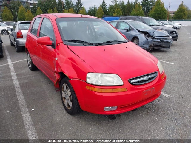 2008 Chevrolet Aveo მანქანა იყიდება აუქციონზე, vin: KL1TD65678B180280, აუქციონის ნომერი: 40087284